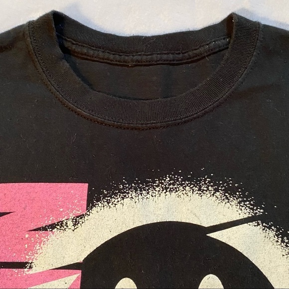 Trippin Trippy All Day Smiley Face T-shirt Black Size Medium - Picture 6 of 10